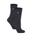 Lot de 2 paires de chaussettes thermiques en laine mérinos pour femme-1
