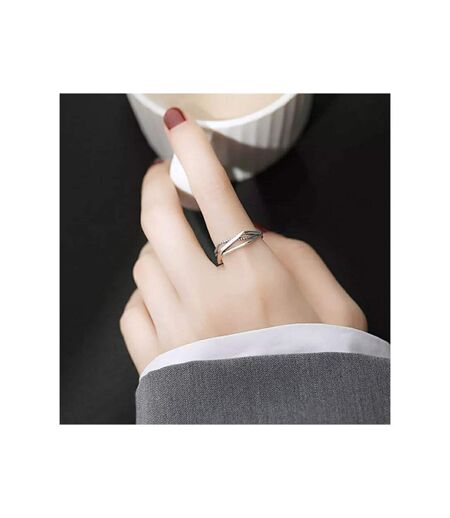 925 Sterling Silver Geometric Hexagon Stackable Slim Band Ring