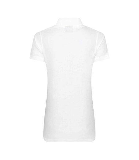 Womens/ladies Polo Shirt White PRO RTX