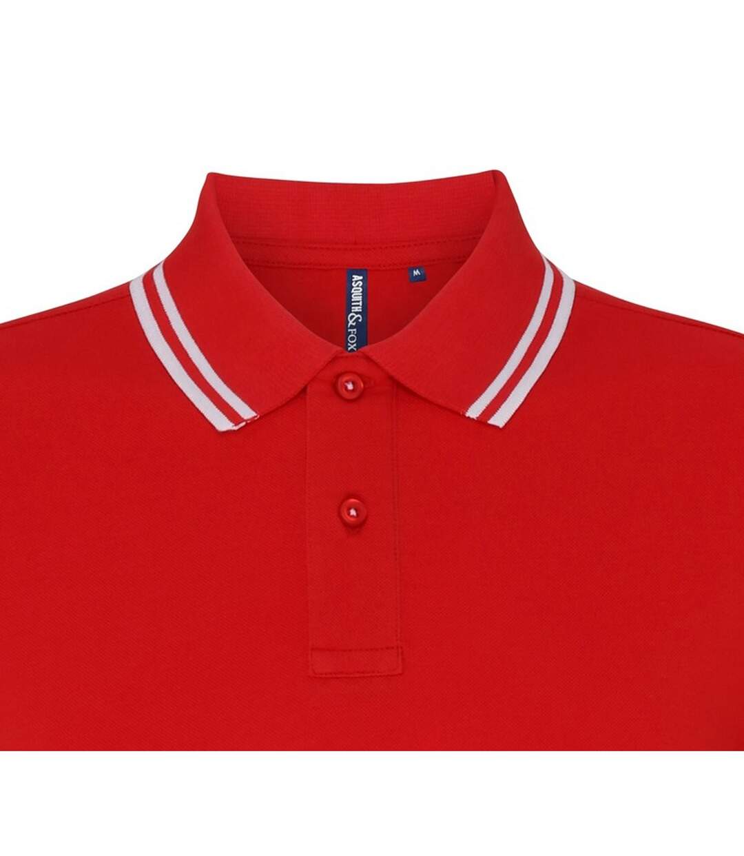 Polo homme rouge/blanc Asquith & Fox-3