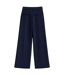 Womens/ladies Pinstripe Wide Leg Trousers Navy I Saw It First-2