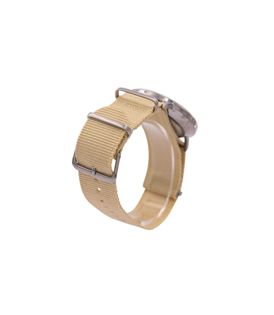 Montre Homme en Tissu Beige CHTIME