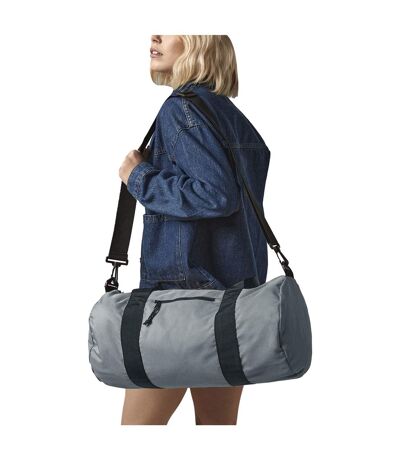 Recycled Barrel Bag One Size Pure Grey Bagbase