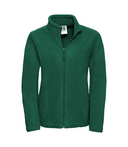 Jerzees Colours Ladies Full Zip Outdoor Fleece Jacket (Bottle Green)