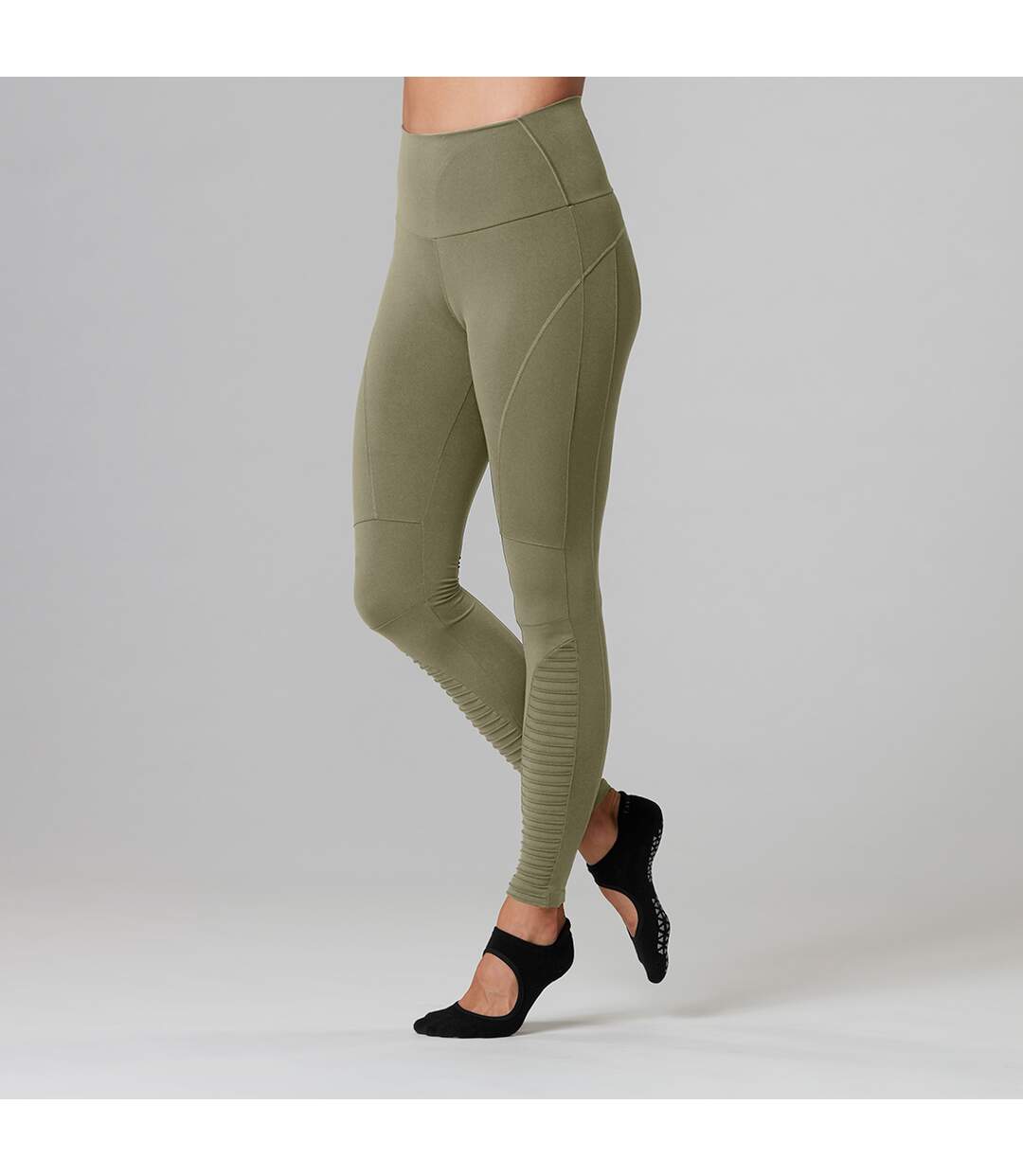 Legging moto femme vert Tavi Noir-3