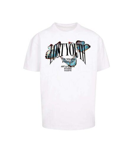 T-shirt Homme Papillon Blanc Lost Youth