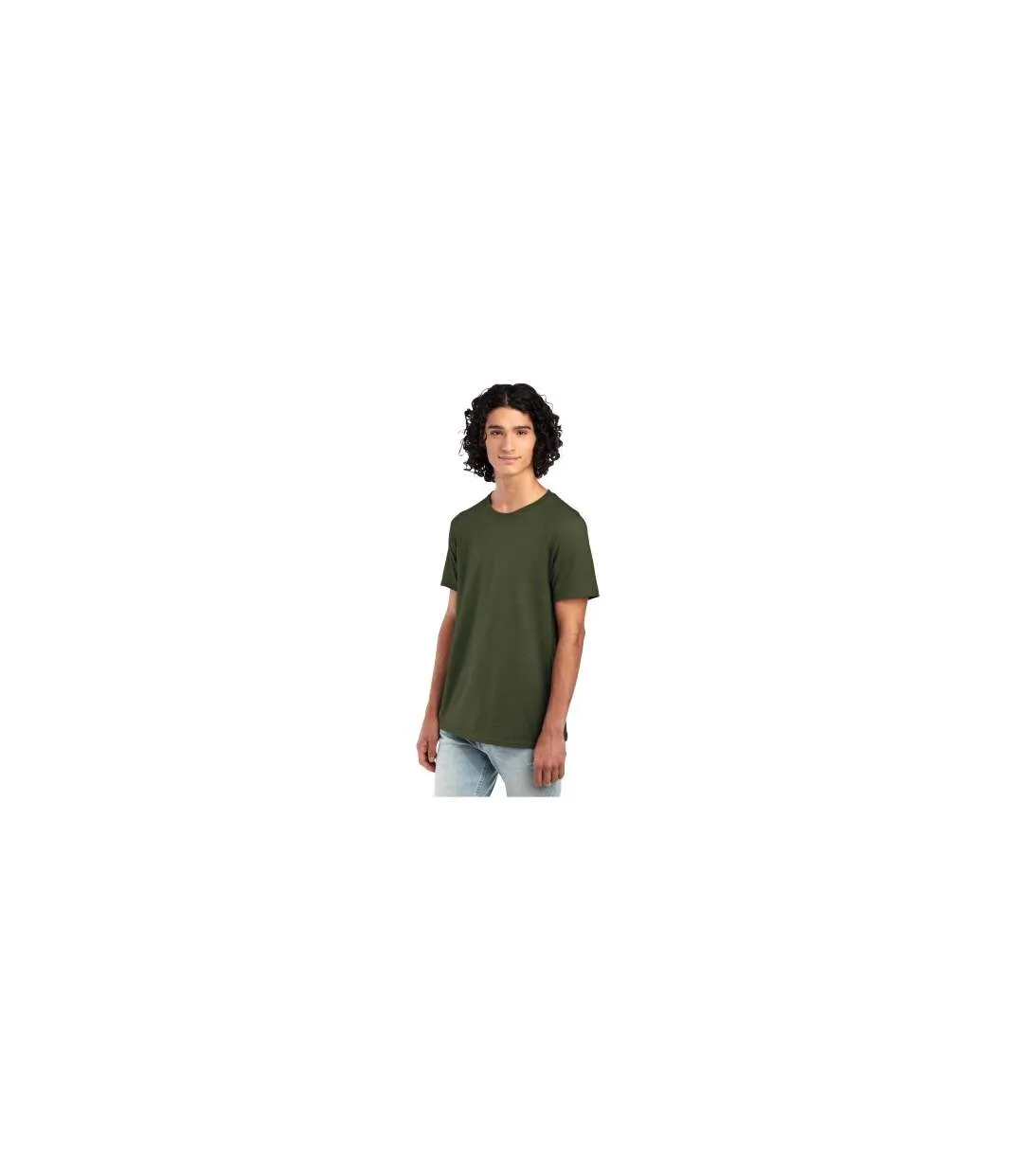 T-shirt Essential Homme Vert Kaki Jerzees-1