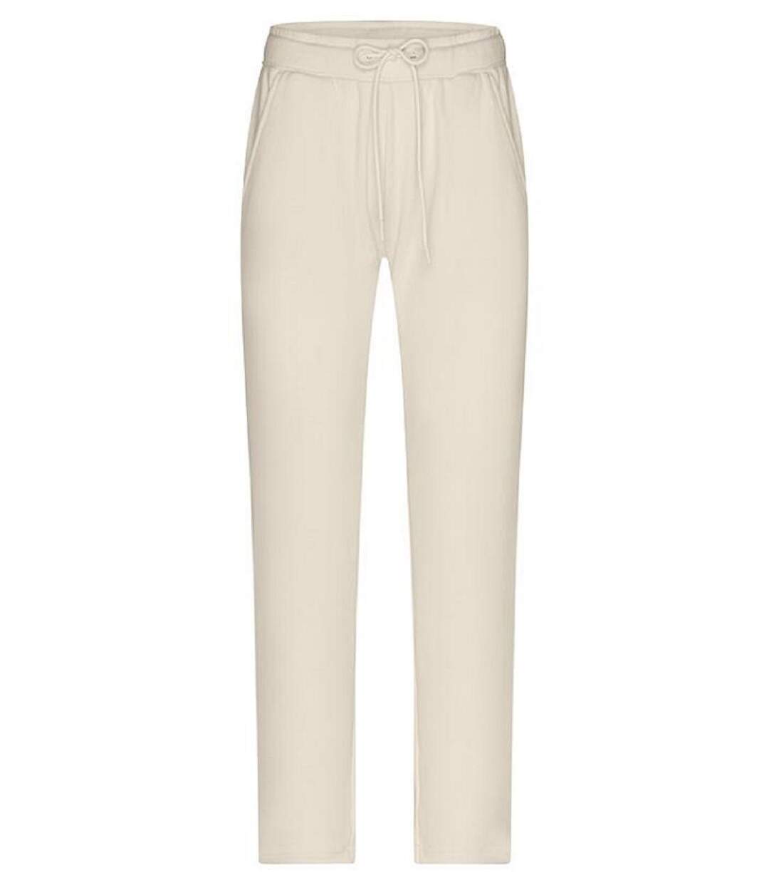 Pantalon jogging femme - 8035 - blanc cassé vanille