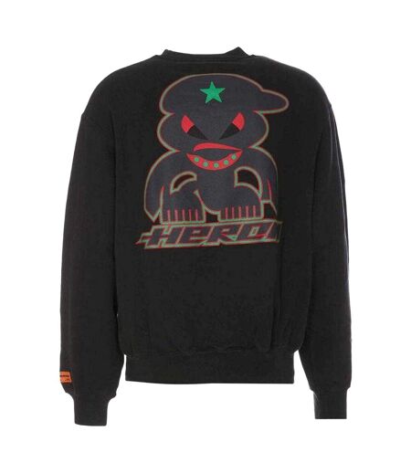 Mens Monster Crew Neck Sweatshirt Black Heron Preston