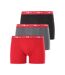 X3 Boxers Rouge/Gris/Noir Homme DIM D6596-1