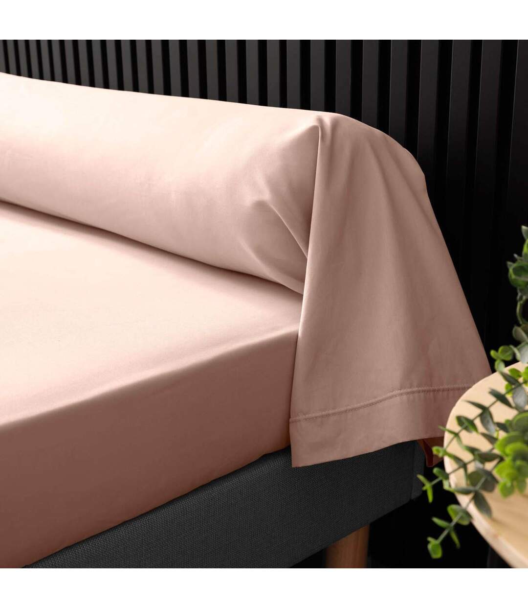 Taie de Traversin Percaline 85x185cm Nude-2