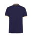 Kustom Kit Mens Tipped Piqué Short Sleeve Polo Shirt (Navy/Sun Yellow) - UTBC613