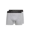 Crosshatch Mens Ambek Boxer Shorts (Pack of 2) (Grey Marl)