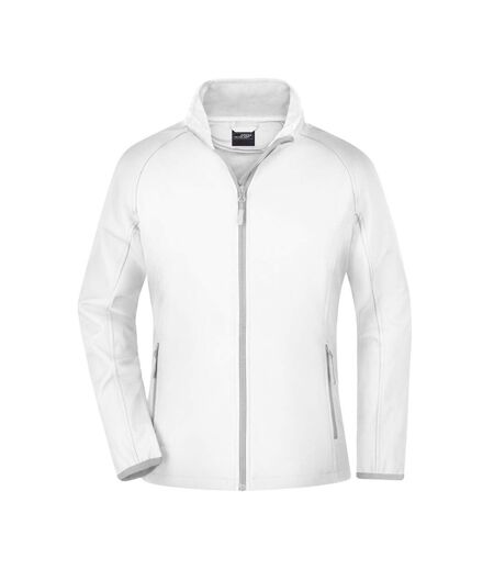 Veste Softshell Promo Femme Blanc James And Nicholson