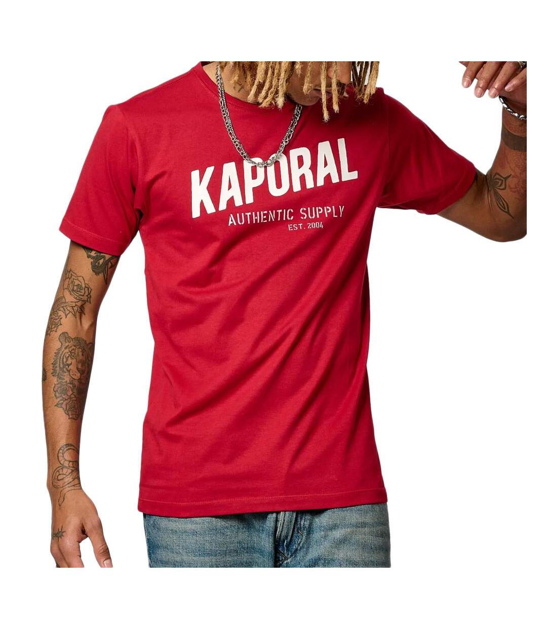 T-shirt rouge homme kaporal ryzz-1