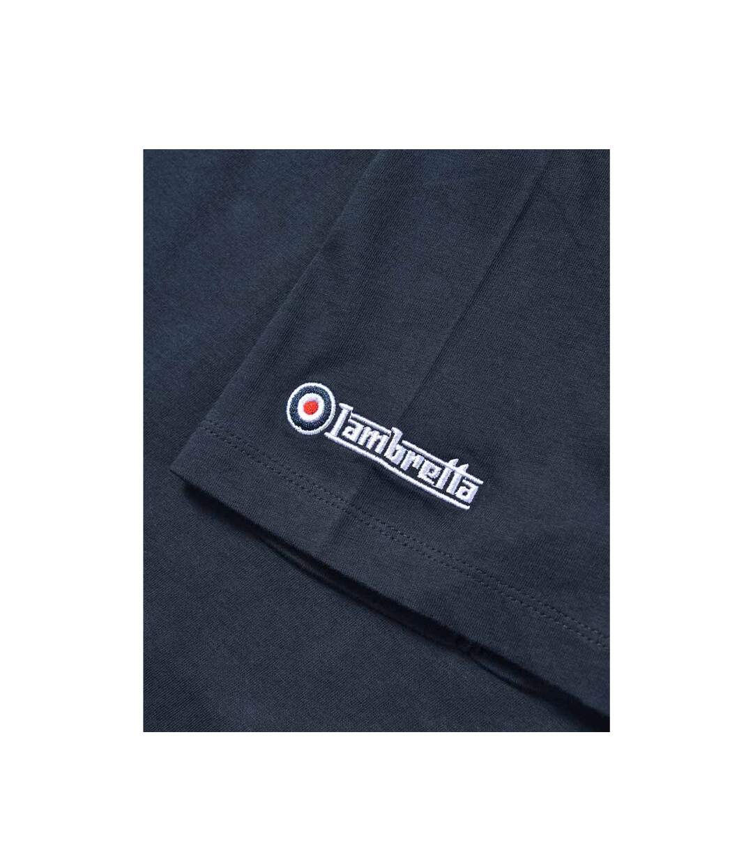 Unisex Adult Scooter T-shirt Navy Lambretta-3