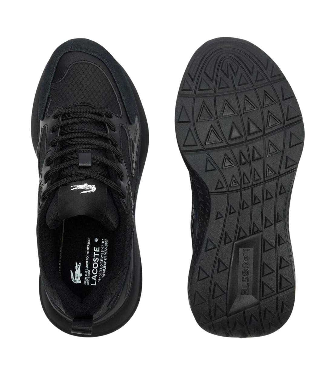 Baskets L003 Evo Femme Noir Lacoste-3