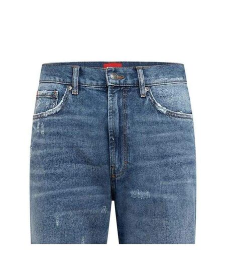 Jean Motif/style Usé Homme Bleu Moyen Hugo