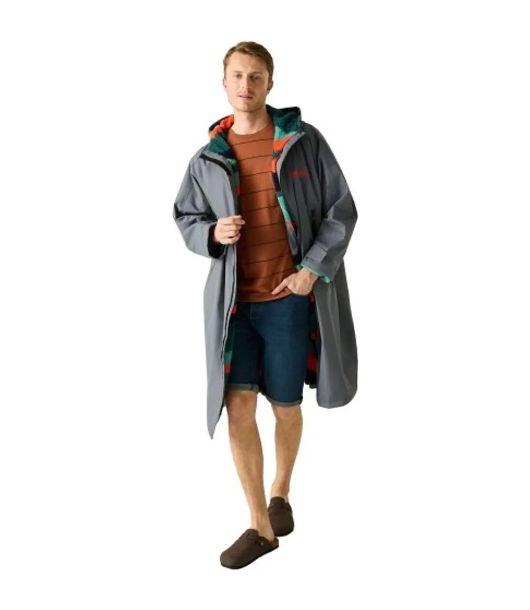 Unisex Adult Mountain Changing Robe Dark Storm Regatta-1
