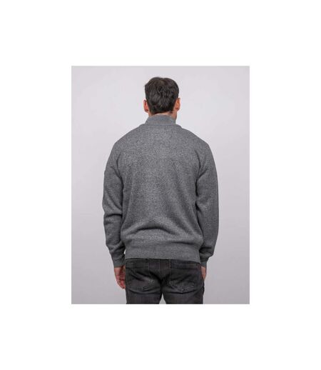 Gilet zippé col montant motif géométrique LIDERAL
