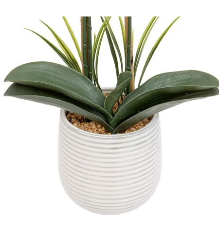 Orchidée Artificielle en Pot Riva 60cm Blanc