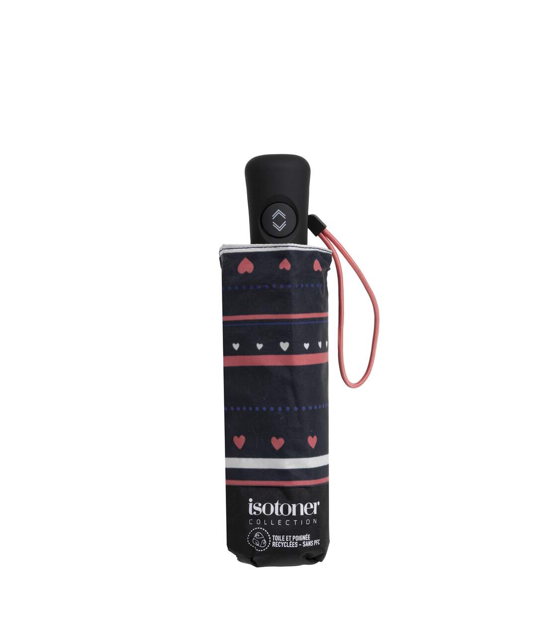 Isotoner Parapluie femme solide, ultra-déperlant, large couverture, ouverture/ fermeture auto-4