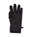 Unisex Adult Water Resistant Nano Fleece Gripped Gloves Black Mountain Warehouse-1