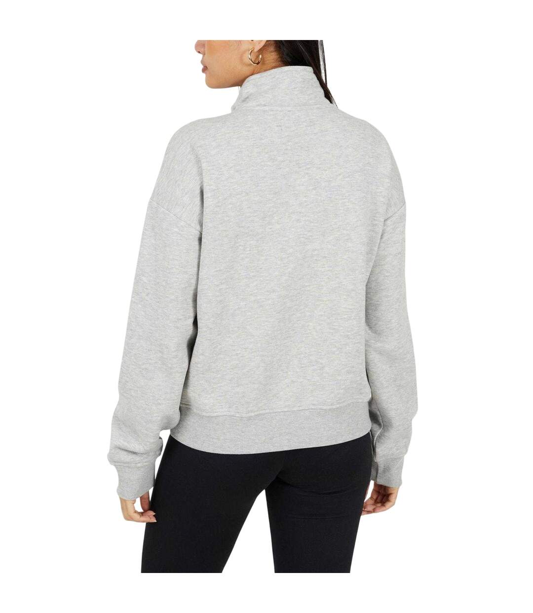 Sweat Femme Gris Chiné Brave Soul-3