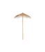 Parasol en Bois Paille 270cm Naturel