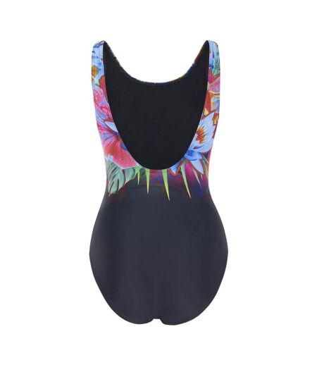 Womens/ladies Floral U-back One Piece Swimsuit Multicoloured Speedo