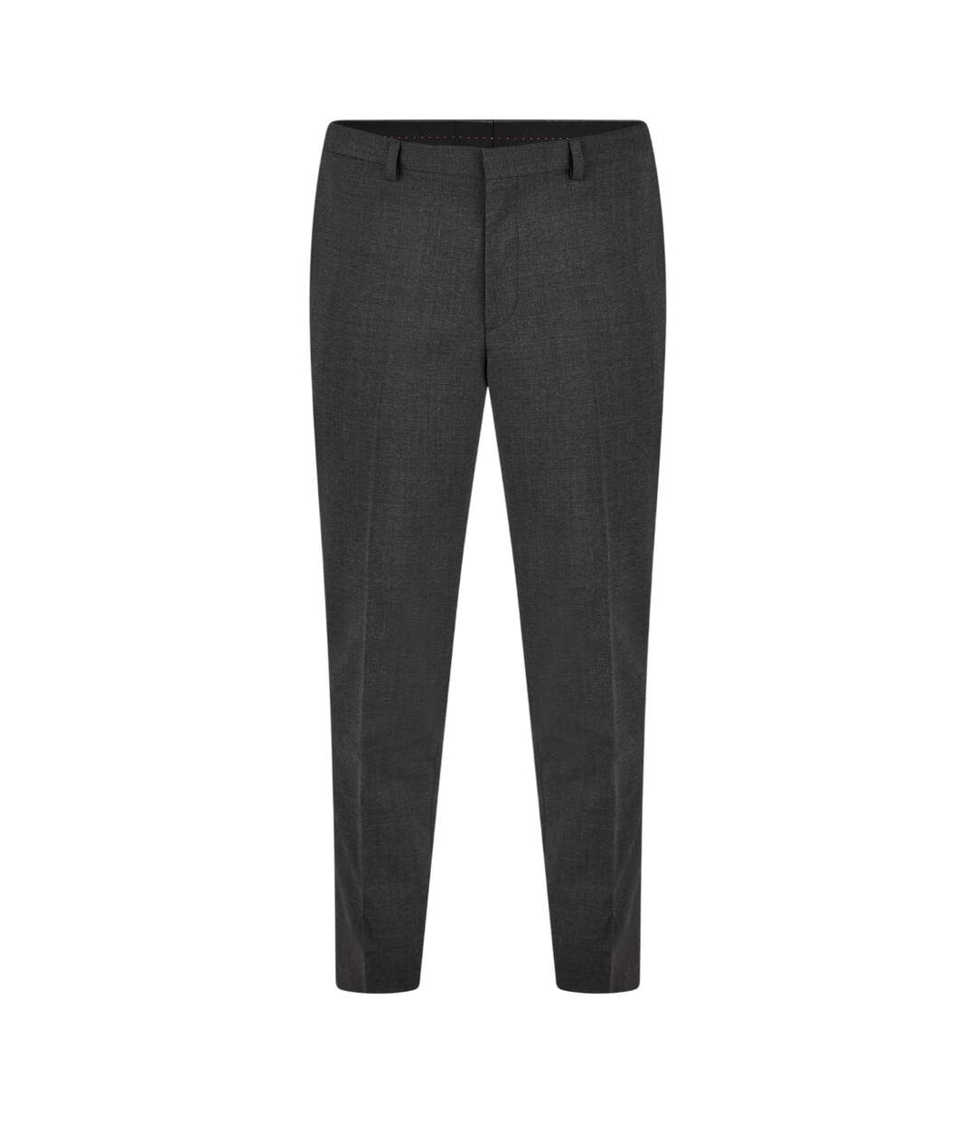 Mens Hesten Slim Business Suit Trousers Dark Grey Hugo-2