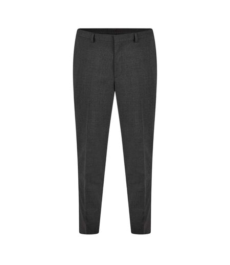 Mens Hesten Slim Business Suit Trousers Dark Grey Hugo