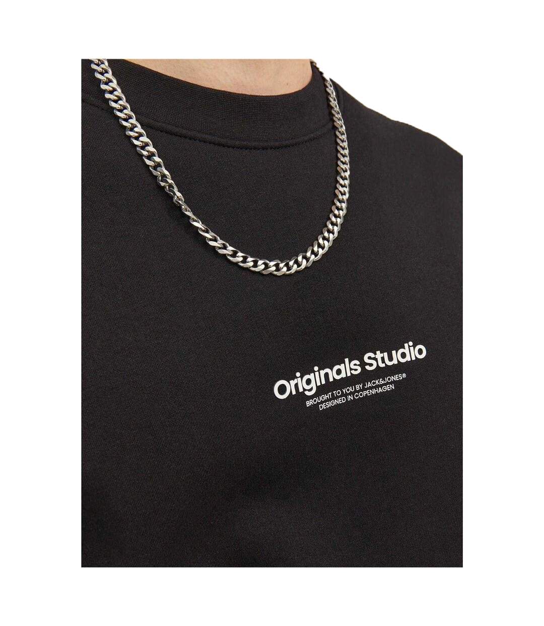 Sweat Homme Noir Jack And Jones-4
