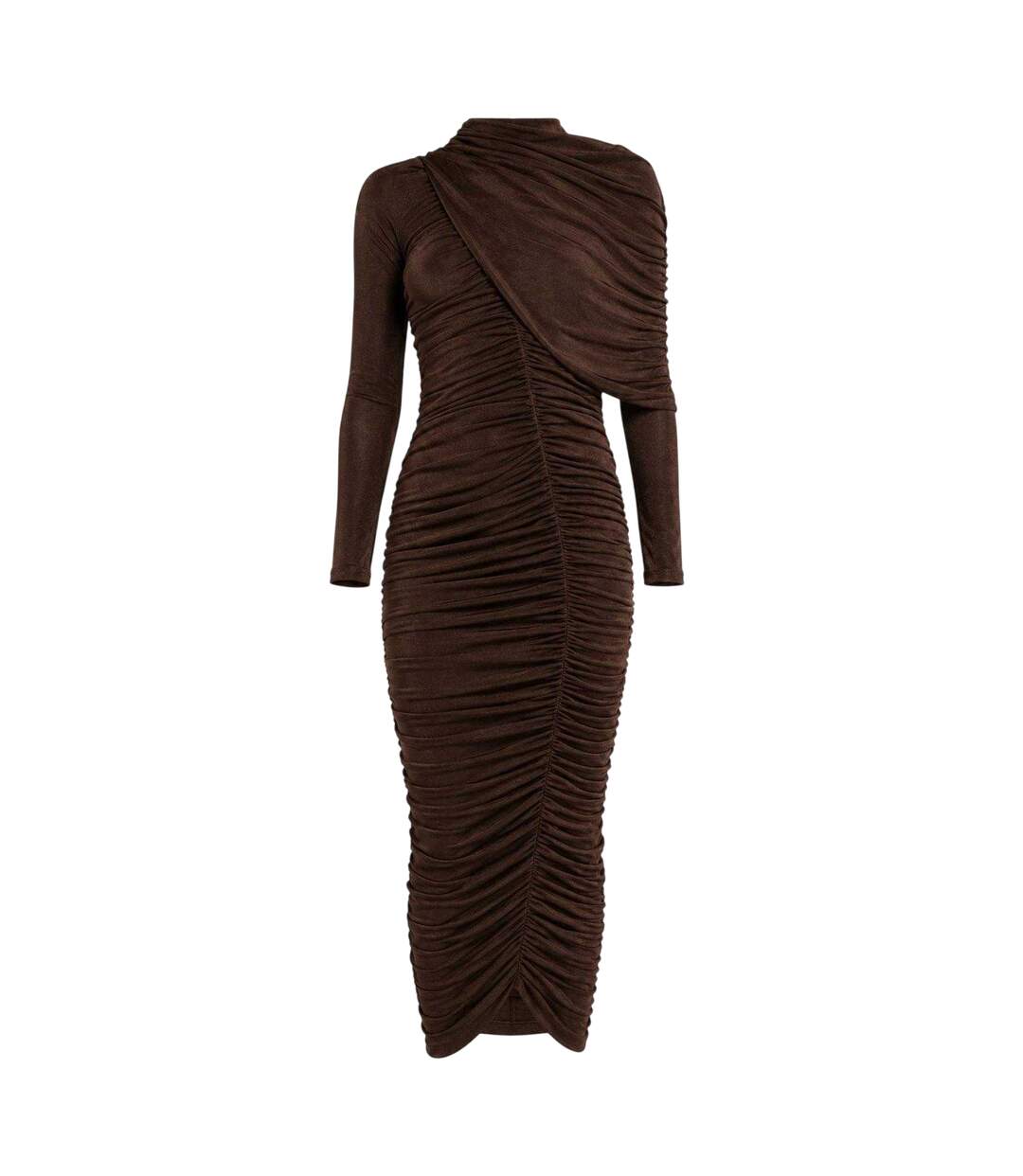 Robe Mi-longue Melina Femme Marron Bardot-2