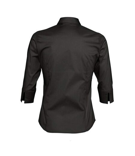 Chemisier Effect Femme Noir SOLS