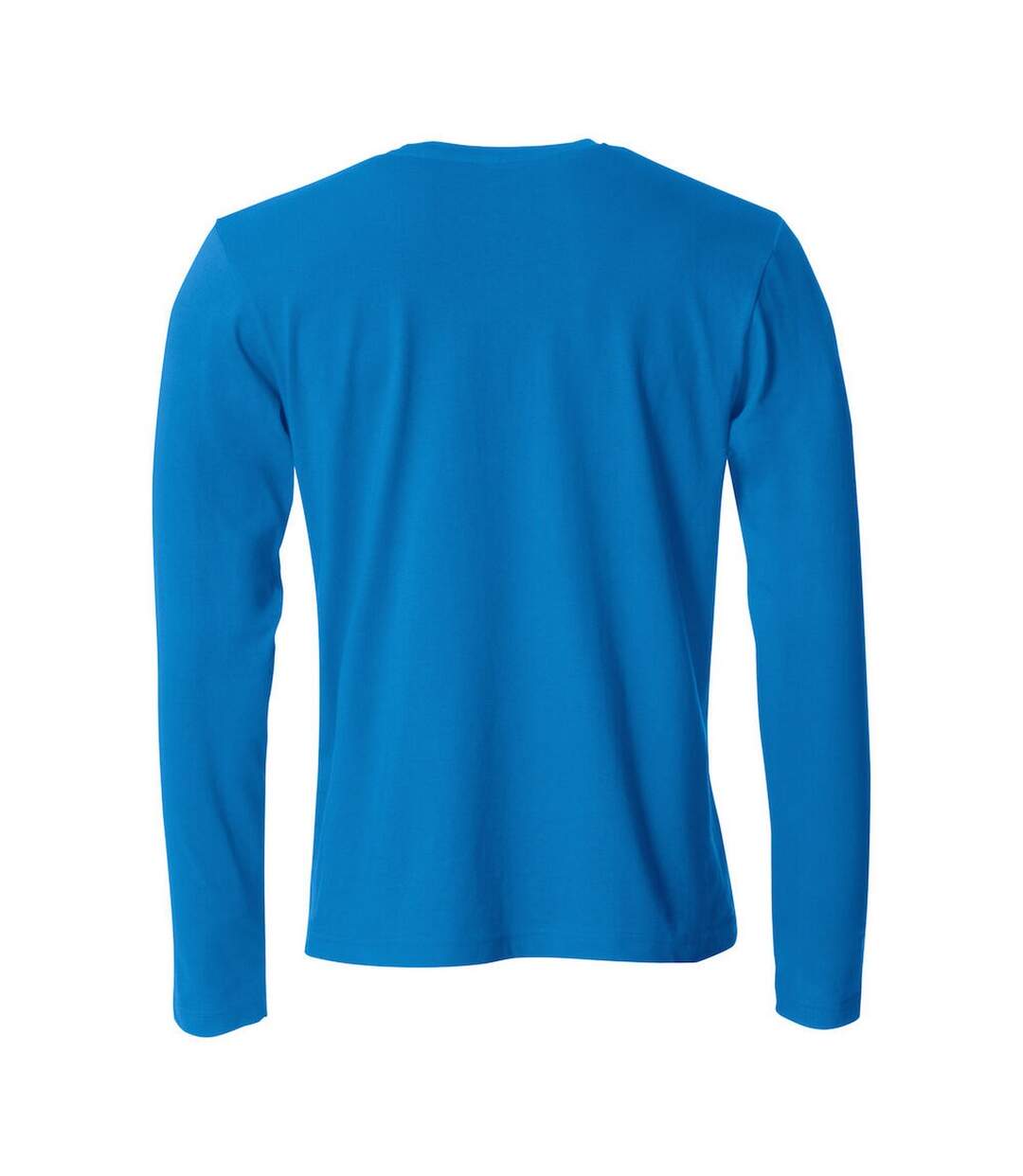 Mens Melange Long-sleeved T-shirt Royal Blue Clique-2