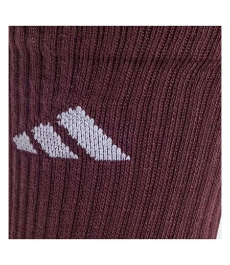 x6 paires de chaussettes kaki/noir/bordeaux homme adidas c newlogocrw