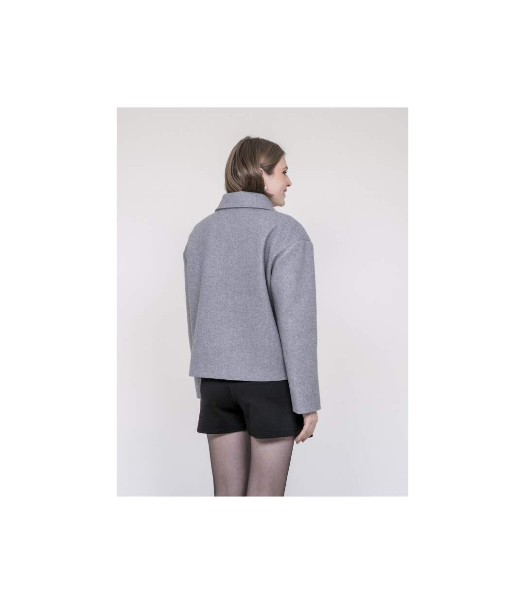 Veste courte effet laine UPARLIE - Dona X Lisa-2