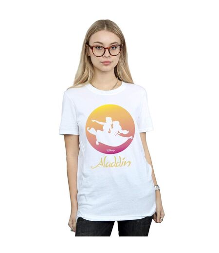 Disney - T-shirt ALADDIN FLYING SUNSET - Femme (Blanc) - UTBI18084