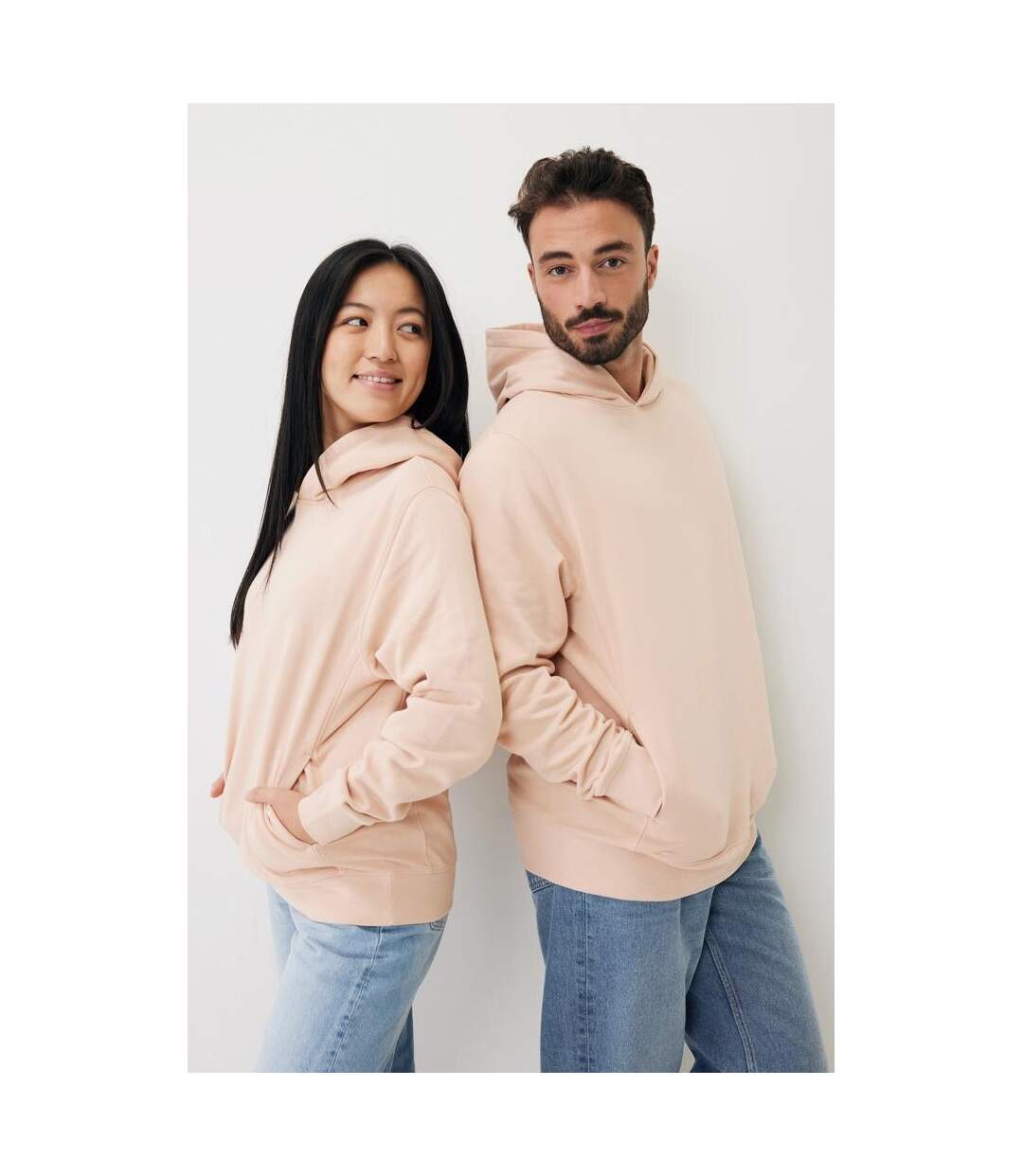 Unisex Adult Yengo Recycled Cotton Side Pocket Hoodie Crushed Mint Iqoniq-2