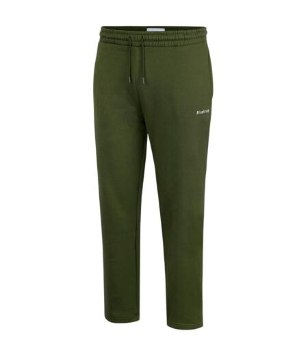 Mens Fleece Joggers Olive Firetrap