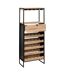 Meuble bar avec rack pour 25 bouteilles en bois ALIAJ - Noir-3
