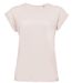 T-shirt manches courtes col rond - Femme - 01406 - rose crémeux