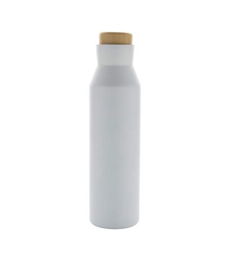 Gaia recycled stainless steel vacuum insulated 600ml water bottle one size white XD Collection
