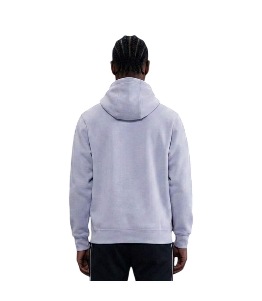 Mens Club Fleece Pullover Hoodie Ghost White Nike-3