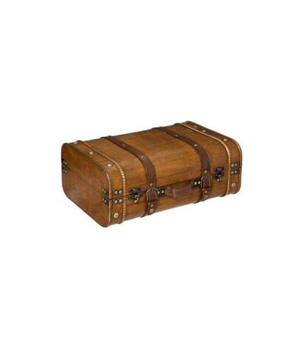 Lot de 2 Valises Déco Voyage 45cm Marron