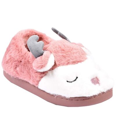 PANTOUFLE Femme Chausson Fantaisie MD8699 MAUVE