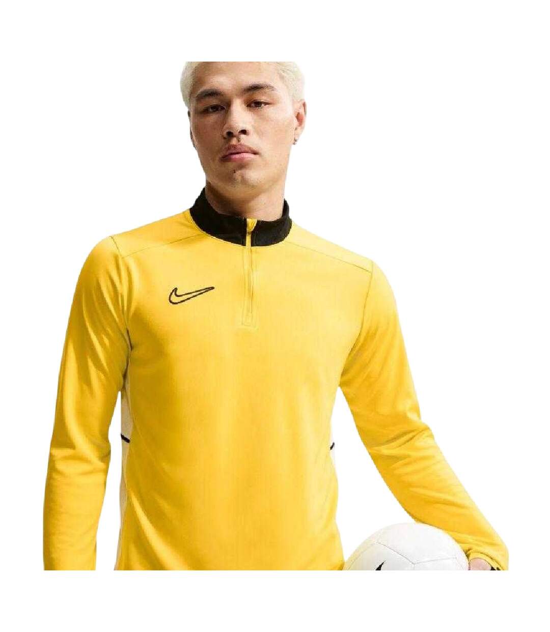 Mens Dri-fit Academy 25 Training Sweatshirt Yellow Nike-4