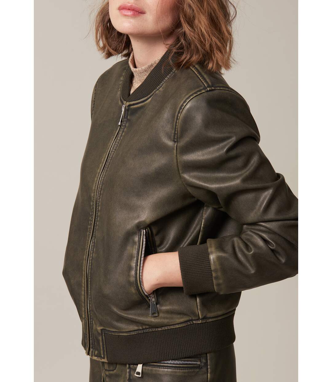 Blouson femme en simili-cuir LARA-3