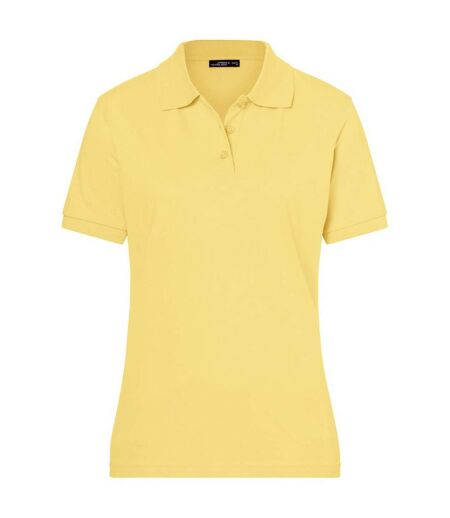 Polo Classic Femme Jaune Clair James And Nicholson